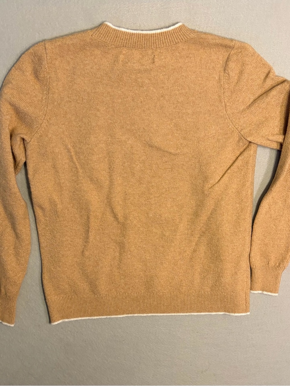 LOFT Camel and White Scottie Dog Knit Sweater - Picture 3 of 3